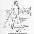 Batting for fielders' practice