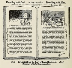 Two pages from the diary of David Brainerd