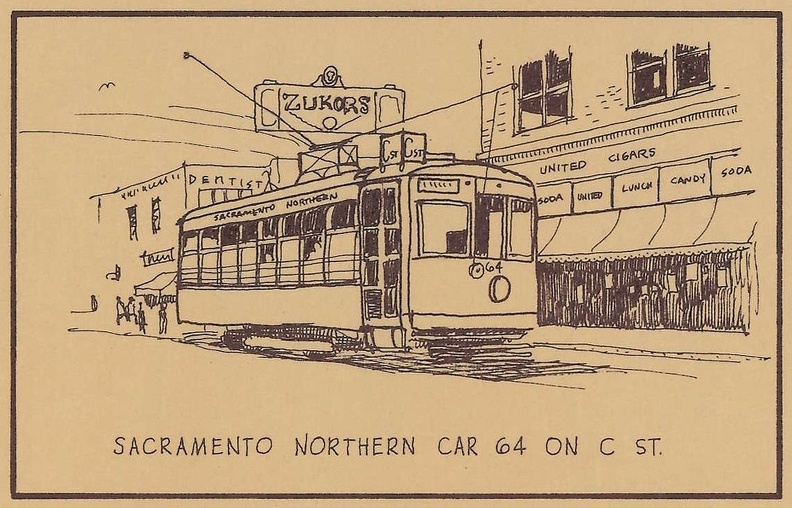 Sacramento Northern Car 64 on C Street.jpg