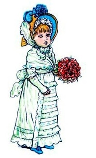 Girl with bouquet