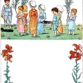 Eight children in th garden