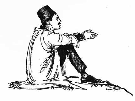 Seated man wearing a fez