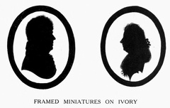 Framed Miniatures on Ivory