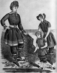 Bathing costume, from The Delineator, July 1884