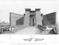 An ancient Egyptian Temple complete, from the Description of Strabo