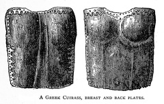A Greek Cuirass, Breast and Back plates