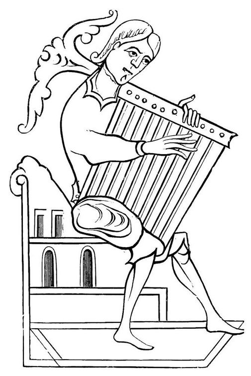 Psaltery to produce a prolonged sound. Ninth Century.jpg