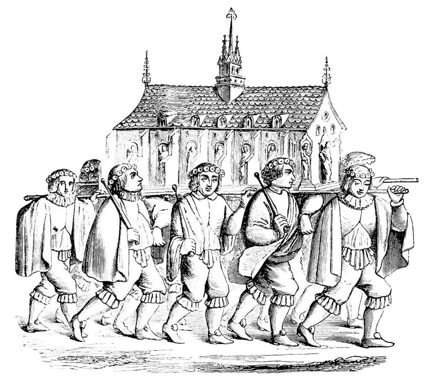 The Corporation of the Goldsmiths of Paris carrying the Shrine of St. Geneviève.jpg