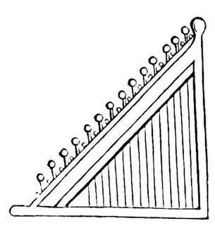 Triangular Saxon Harp of the Ninth Century