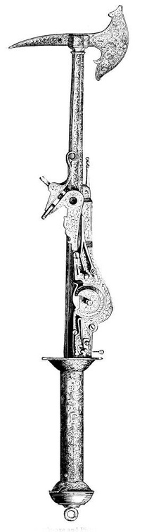 Battle-axe and Pistol of the 16th Century