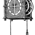 Clock with Wheels and Weights