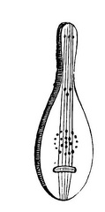 Five-stringed Lute. Thirteenth Century