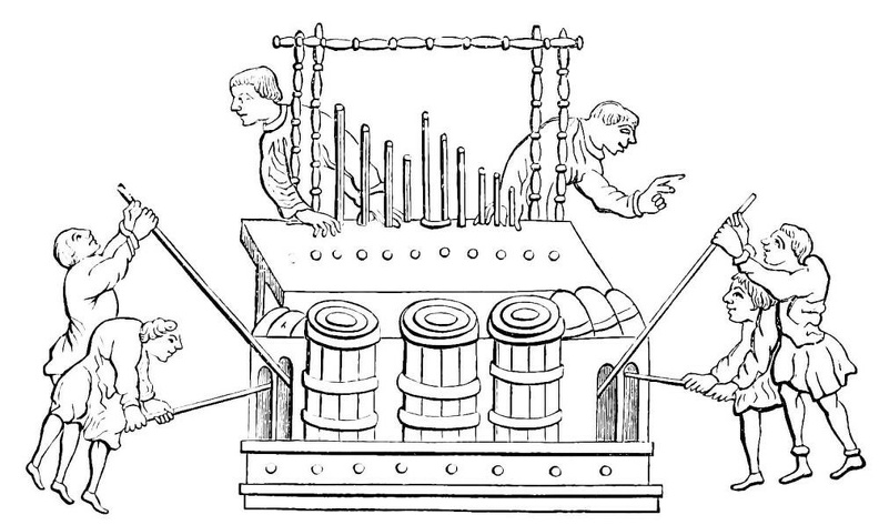 Great Organ, with Bellows and double Key-board, of the Twelfth Century.jpg