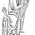 Harp-player of the Fifteenth Century