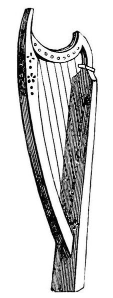 Minstrel’s Harp, of the Fifteenth Century.jpg