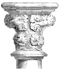 Capital in the Church of the Célestins (destroyed), Paris. (Fourteenth Century.)