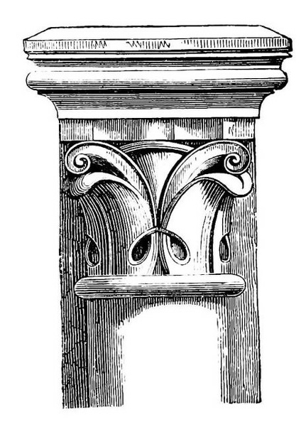 Capital of a Column in the Church of St. Julien the Poor.jpg
