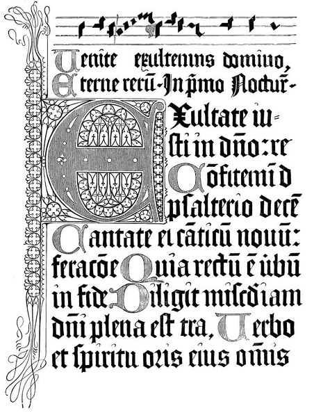 Fac-simile of a page of the Psalter of 1459.jpg