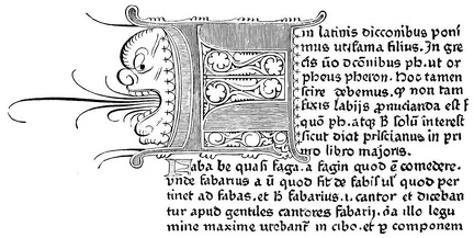 Fac-simile of the 'Catholicon' at 1460, printed at Mayence by Gutenberg