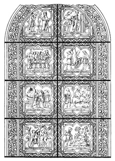 Fragment of a Church-window, representing the 'Prodigal Son.'