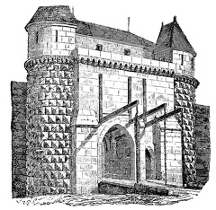Gate of St. John, with Drawbridge, Provins. (Fourteenth Century.)