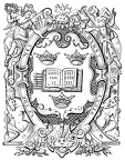 Seal of the University of Oxford, in which is a Book bound with Corners and Clasps