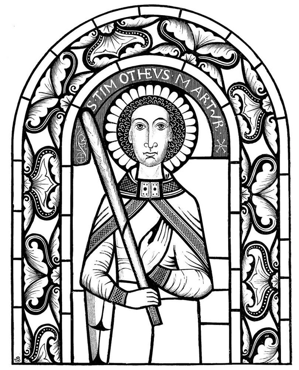 St. Timothy the Martyr, Coloured Glass of the end of the Eleventh Century.jpg
