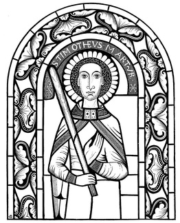 St. Timothy the Martyr, Coloured Glass of the end of the Eleventh Century