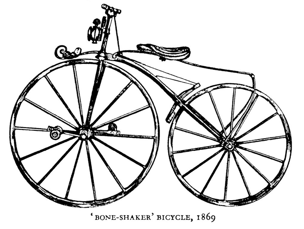 'Bone-shaker' bicycle, 1869.jpg