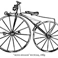 'Bone-shaker' bicycle, 1869