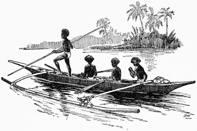 An Outrigger Canoe