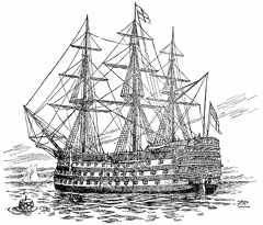 A British Line-of-Battle Ship, 1790