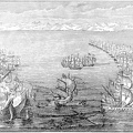 The English Fleet following the Invincible Armada
