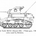 Light Tank M3A1 (Stuart III) - 37 mm gun - 1942