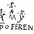 Cipher autograph of Columbus