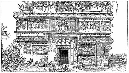 Prehistoric Structure, Uxmal (Yucatan)