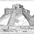 Teocalli, Aztec Temple for Human Sacrifices