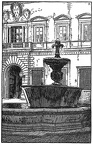 One of the Fountains in the Piazza Farnese