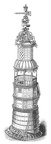 Silver Model of Eddystone Lighthouse after alteration
