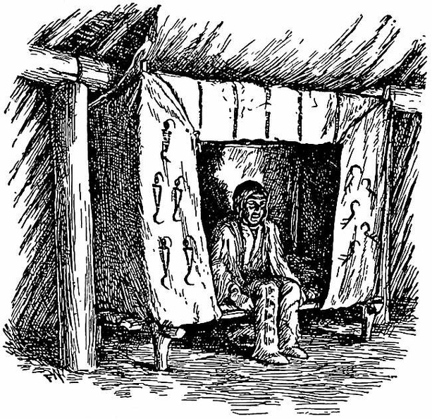 The beds of the rest of the family stood in the back of the lodge, against the wall.jpg