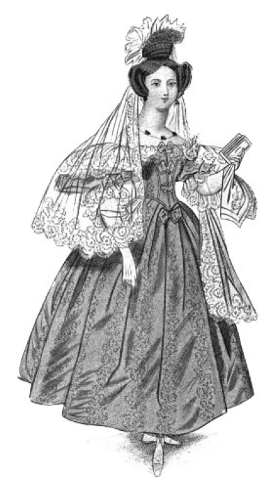 Paris Evening Dress 1833