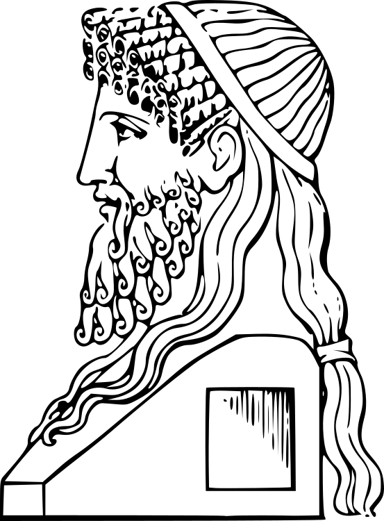 bacchus god of wine drawing