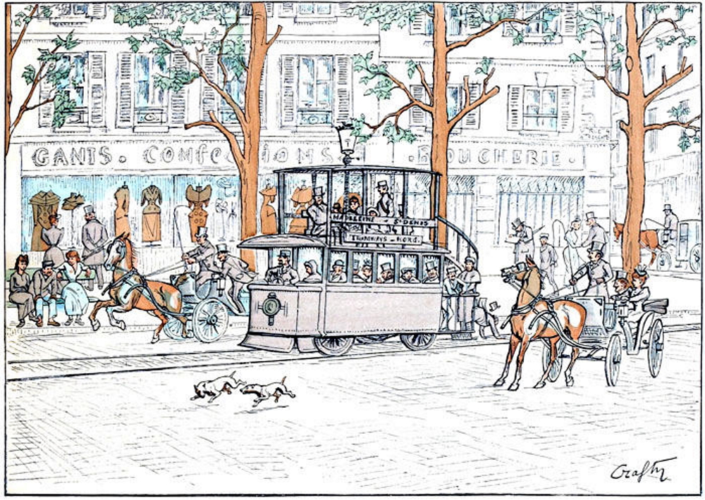 An electric tramway ( Rue Tronchet ).jpg
