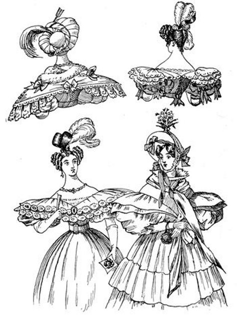 a dinner, two ball, and a walking dress 1832.jpg