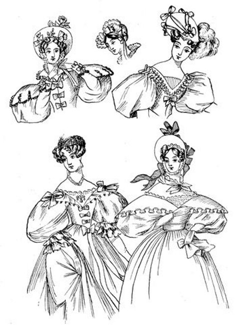 The fashions of 1833 include two walking-dresses, one dinner, and one ball-dress,.jpg