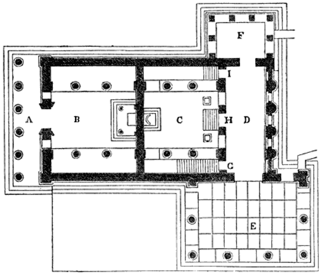 Floor plan of the Erechtheum