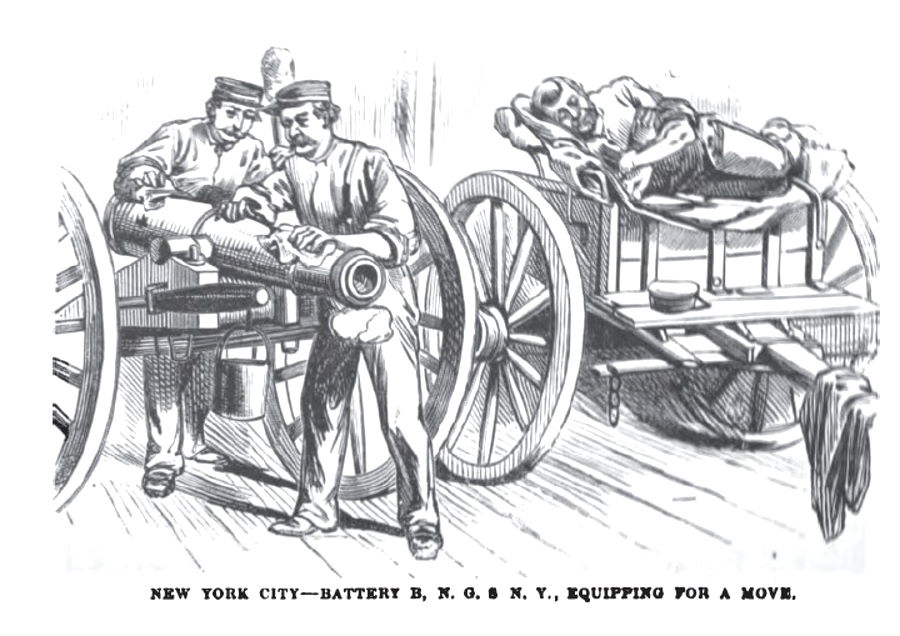 New York City - BAttery B, N.G.S.N.Y., equipping for a move.jpg