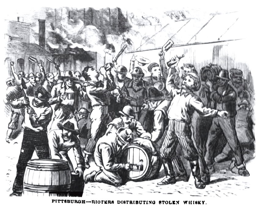 Pittsburgh - Rioters distributing stolen whisky.jpg
