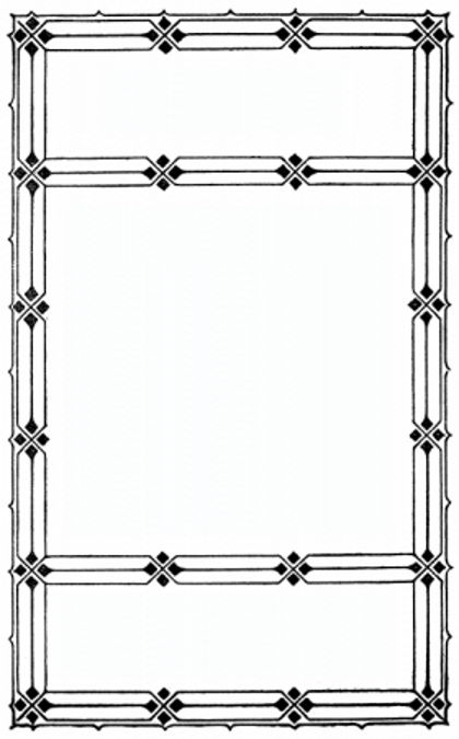 Square frame with Diamond motif