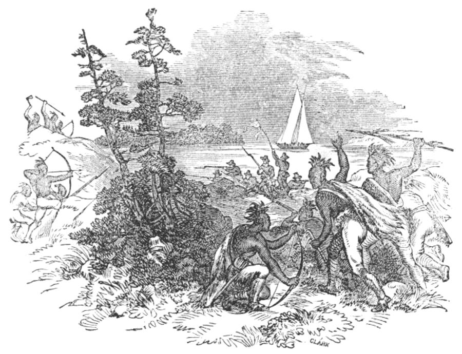 Captain Church and his men hemmed in by Indians.jpg